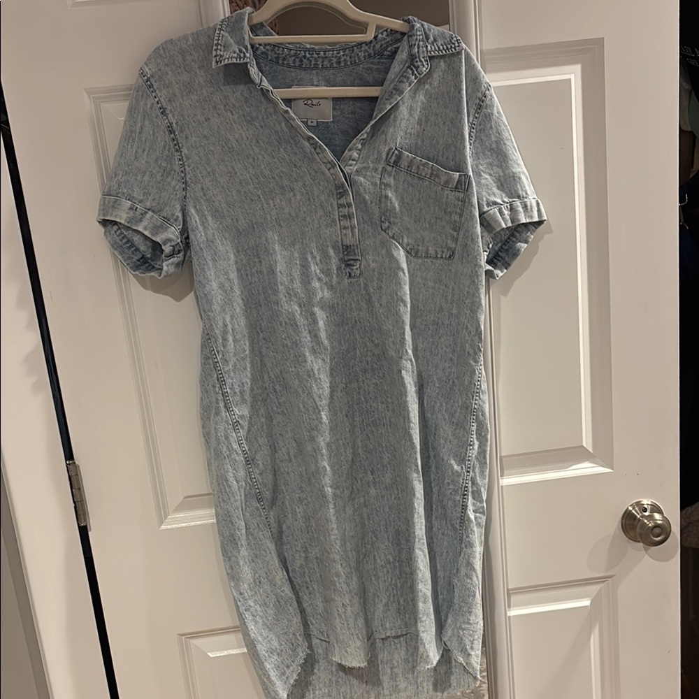 Rails Light Blue Denim Mini Dress